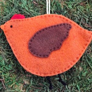 Pacote de feltro de galinha e galinha, gravata para presente, porta-dinheiro, colega de trabalho, vizinho, professor, presente, enfeite de natal