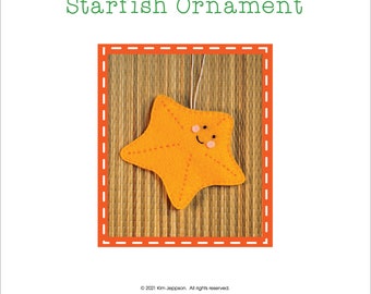 Starfish Ornament Gift Tag Package Tie On Pattern