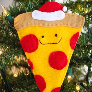 Pacote de enfeites de feltro para pizza, gravata para cartão de presente, porta-dinheiro, etiqueta de natal, colega de trabalho, vizinho, presente para professor