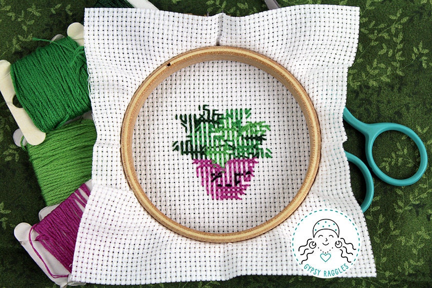 Fpp Pothos Pattern Pothos Plant Easy Beginner Cross Stitch Pattern - Etsy