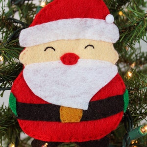 Papai noel natal feltro ornamento pacote gravata no cartão de presente titular do dinheiro etiqueta de natal colega de trabalho vizinho professor presente