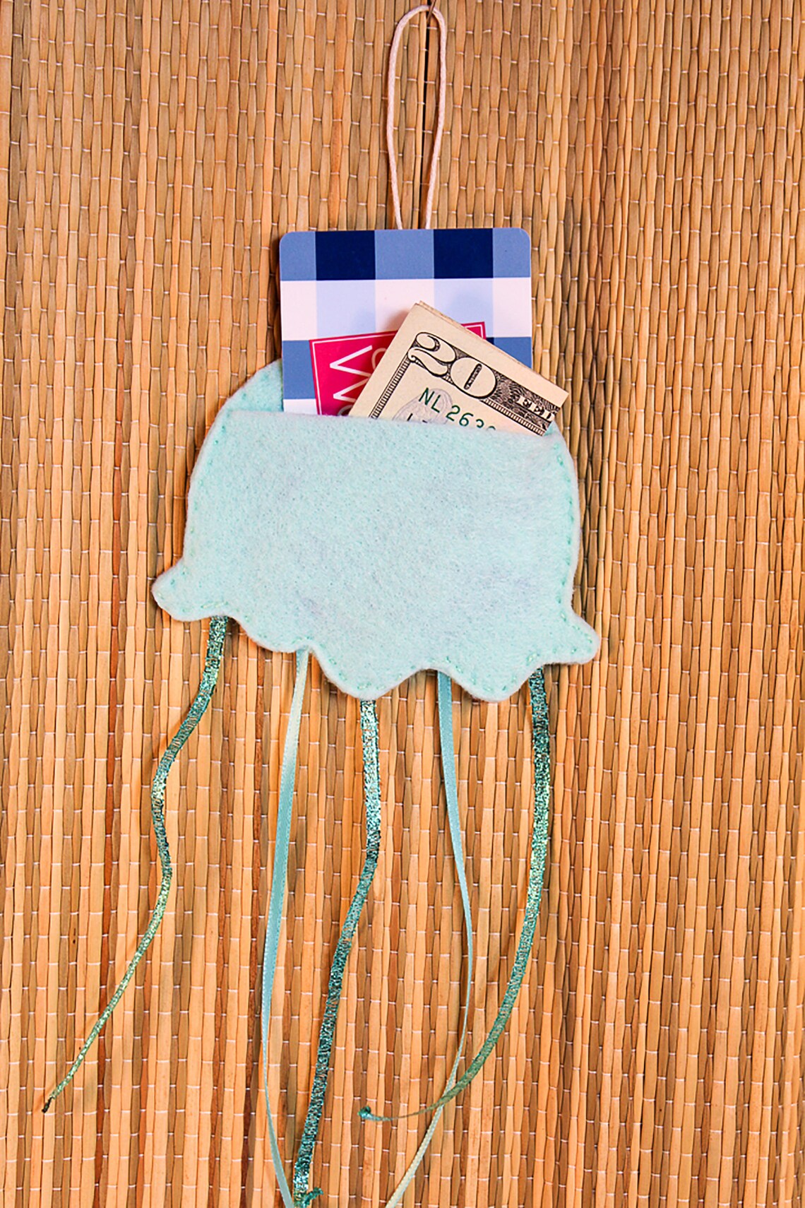 Cute Felt Jellyfish Package Tie on Gift Card Money Holder Etsy