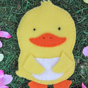 Pato duckie feltro cesta de páscoa tag pacote gravata no cartão de presente titular do dinheiro colega de trabalho vizinho professor presente