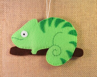 Chameleon Felt Ornament Package Tie On Gift Card Money Holder Christmas Coworker Neighbor Teacher Gift