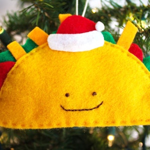 Pacote de ornamento de feltro taco gravata em cartão de presente porta-dinheiro etiqueta de natal colega de trabalho vizinho professor presente