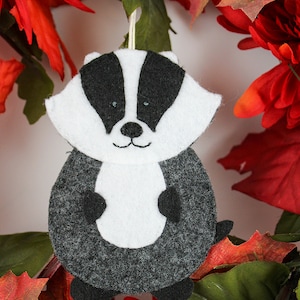 Badger Felt Ornament Package Tie On Gift Card Money Holder Christmas Coworker Neighbor Teacher Gift