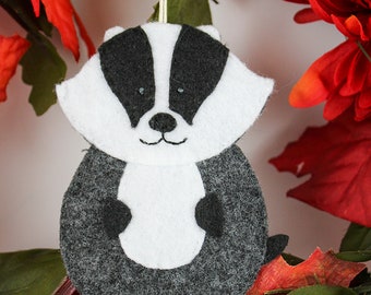 Badger Felt Ornament Package Tie On Gift Card Money Holder Christmas Coworker Neighbor Teacher Gift