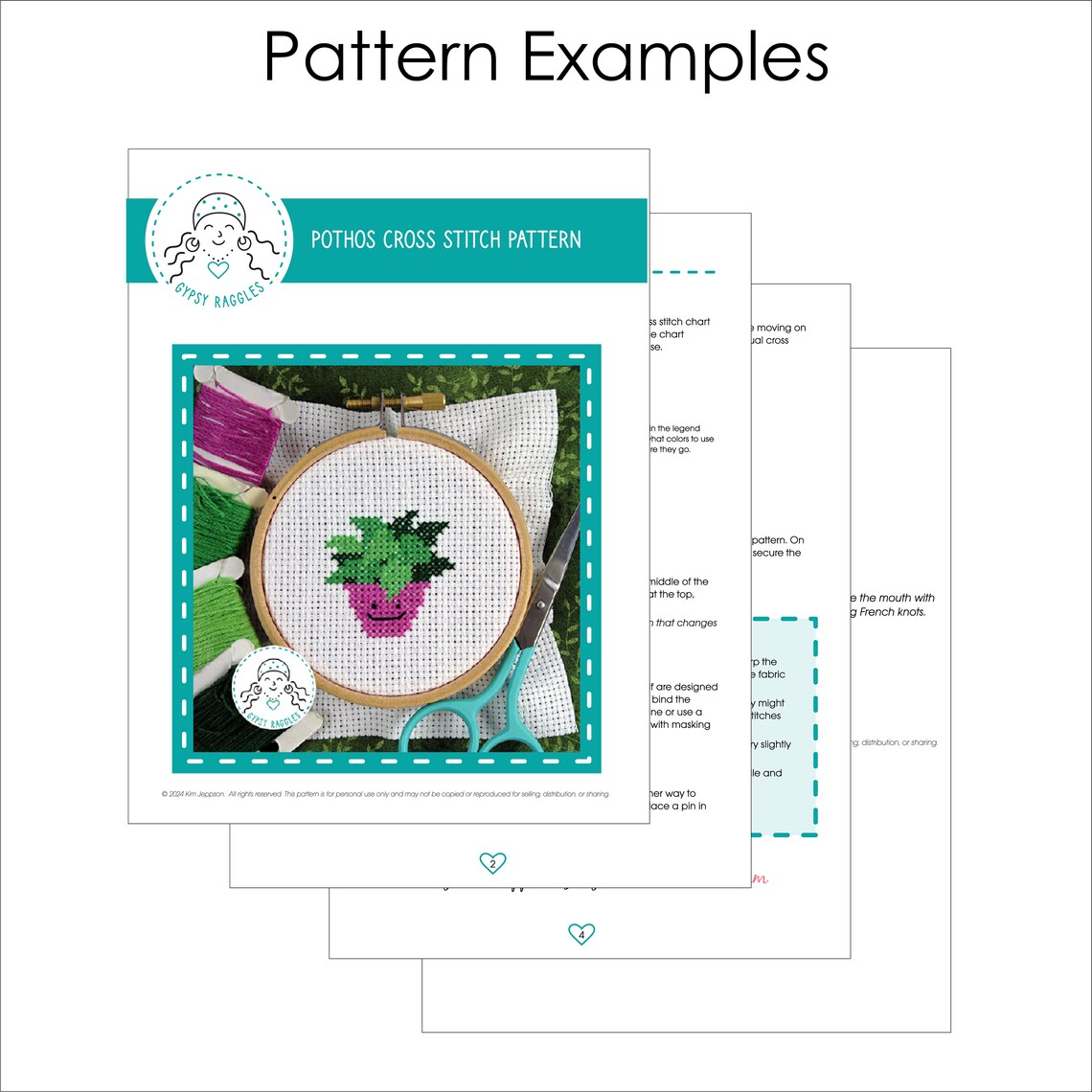 Fpp Pothos Pattern Pothos Plant Easy Beginner Cross Stitch Pattern - Etsy