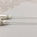 Two White Pearls Hatpins, Pearls Hijab Pins, Silver Plated Stick Pins ...