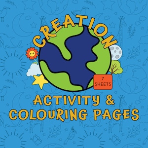 Days Of Creation - Bible Based Colouring Sheets Bundle | Christian Colouring Sheets | Sunday School Worksheets | Homeschool Activities.