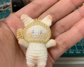 Cute Crochet Sheep Keychain, Mini Sheep Charm, Bag Accessory, Cute Keyring, Sheep Lover Gift