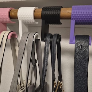 Juego de 2 ganchos para bolsos – Organizador de bolsos, colgador de bolsos, almacenamiento para armario