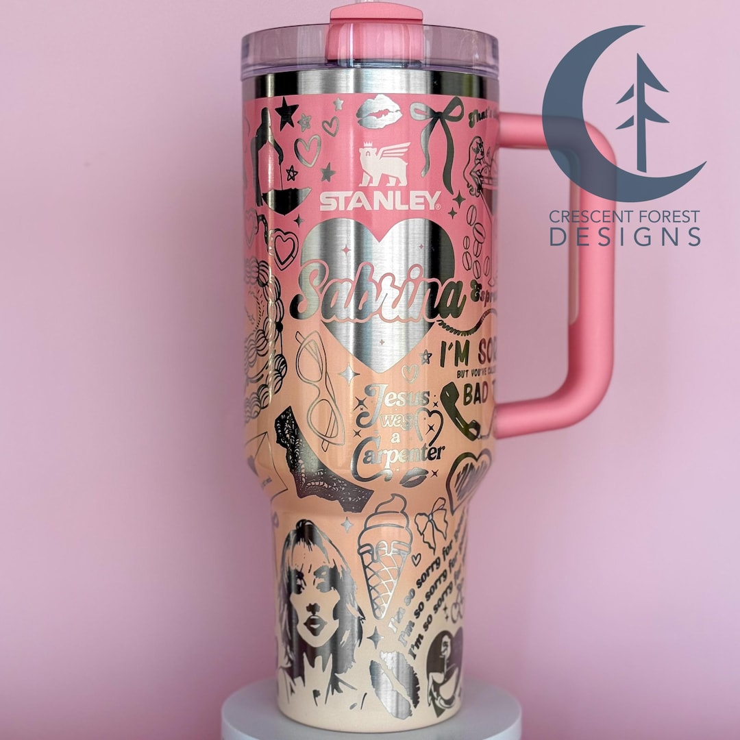 Sabrina Carpenter 40oz Engraved Stanley Quencher | Pop Star