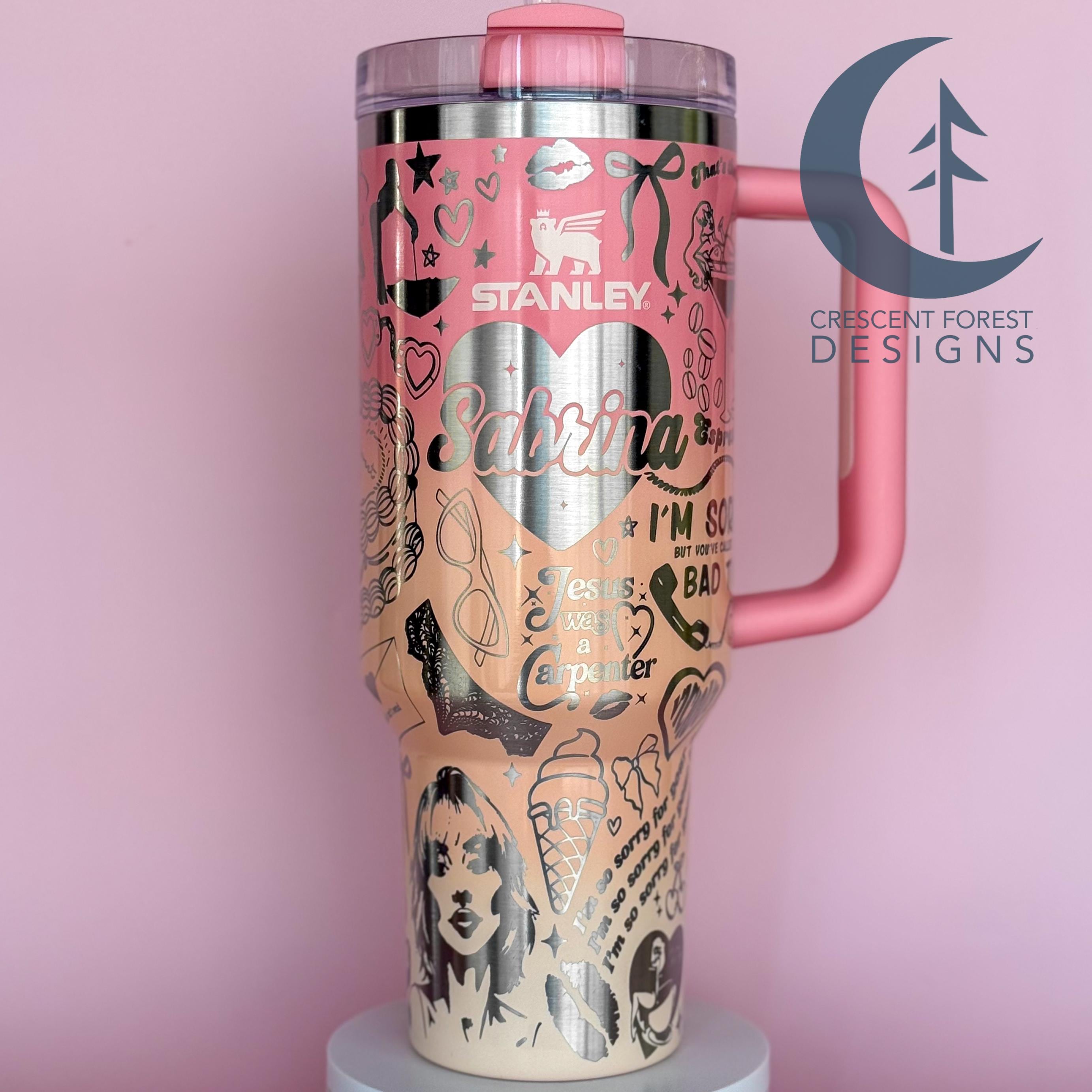Sabrina Carpenter 40oz Engraved Stanley Quencher | Pop Star