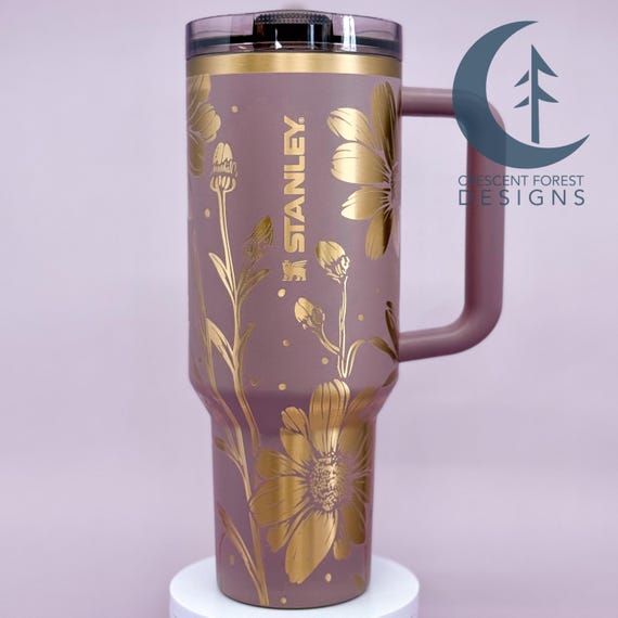 Daisy Engraved 40 Oz Stanley Protour | Custom Stanley | Flower