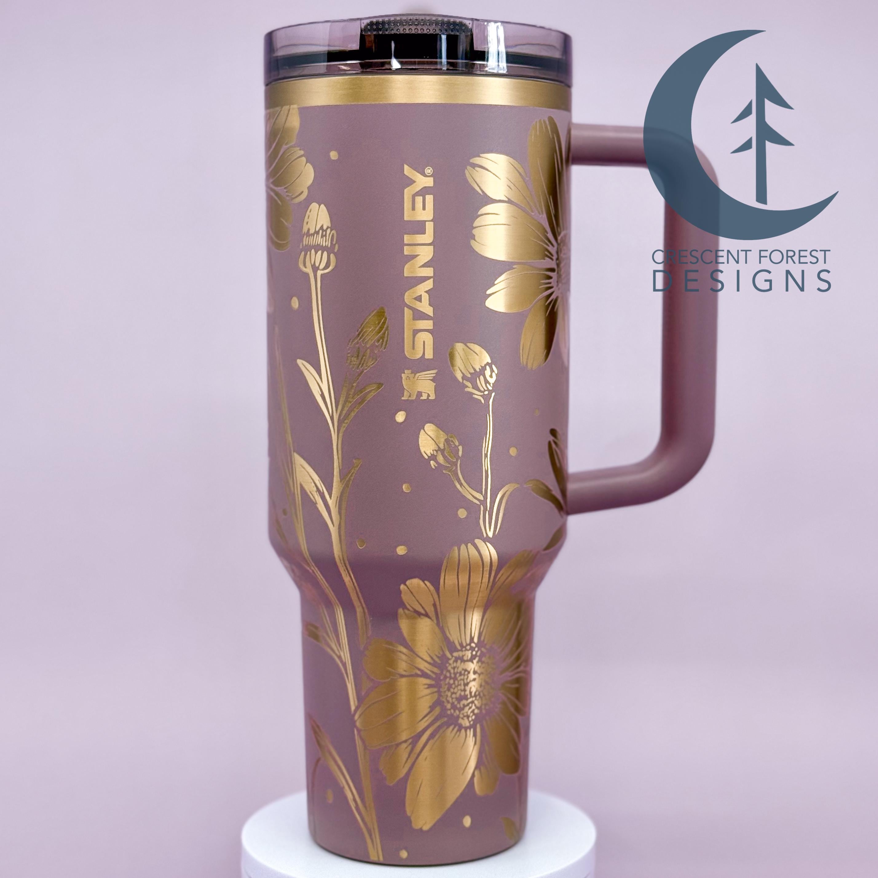 Daisy Engraved 40 Oz Stanley Protour | Custom Stanley | Flower