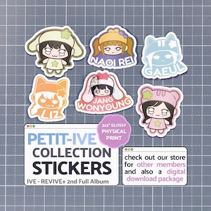 IVE REVIVE+ Album Petit-ive Version Complete Sticker Pack DIY Merch Keepsake Memorabilia