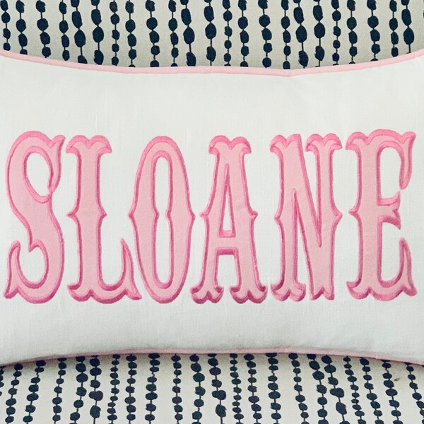 Pink Nursery Pillow Etsy