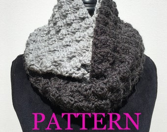 Infinity Scarf Crochet Pattern. Circle scarf crochet pattern. Scarf crochet pattern. Beginner scarf crochet pattern. Easy infinity scarf.