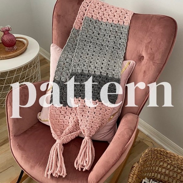 Colorblock Scarf Crochet Pattern. Tassel scarf pattern. Multi color scarf pattern. Cozy scarf pattern. Three color scarf pattern.