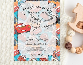 Invitación para baby shower de Car