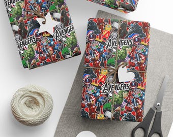 Super Heros-cadeaupapier, rol 1 st