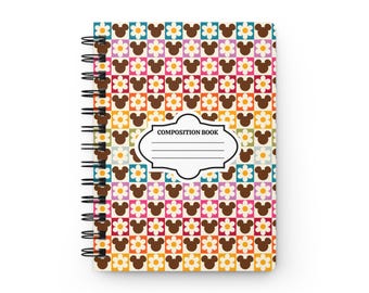 Diario espiral personalizado de Mickey Rainbow