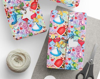Alice In Wonderland Gift Wrapping Papers 1pc Roll