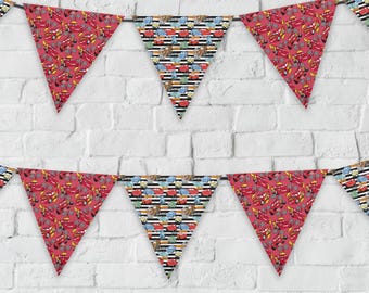 Cars Birthday Party Banner | Canvas Racing Garland | Lightning Car Celebration Decor | Kids Party Banner Set