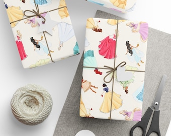 Princess Gift Wrapping Papers 1pc Roll