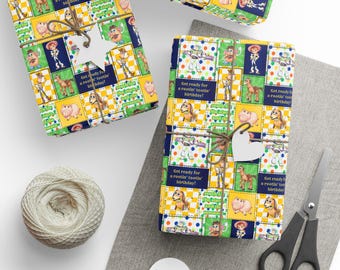 Papeles para envolver regalos de cumpleaños de Toy Story (rollo de 1 unidad)
