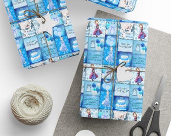 Frozen Birthday Gift Wrapping Papers 1pc Roll