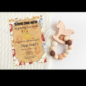 Lion King Baby Shower Invitation