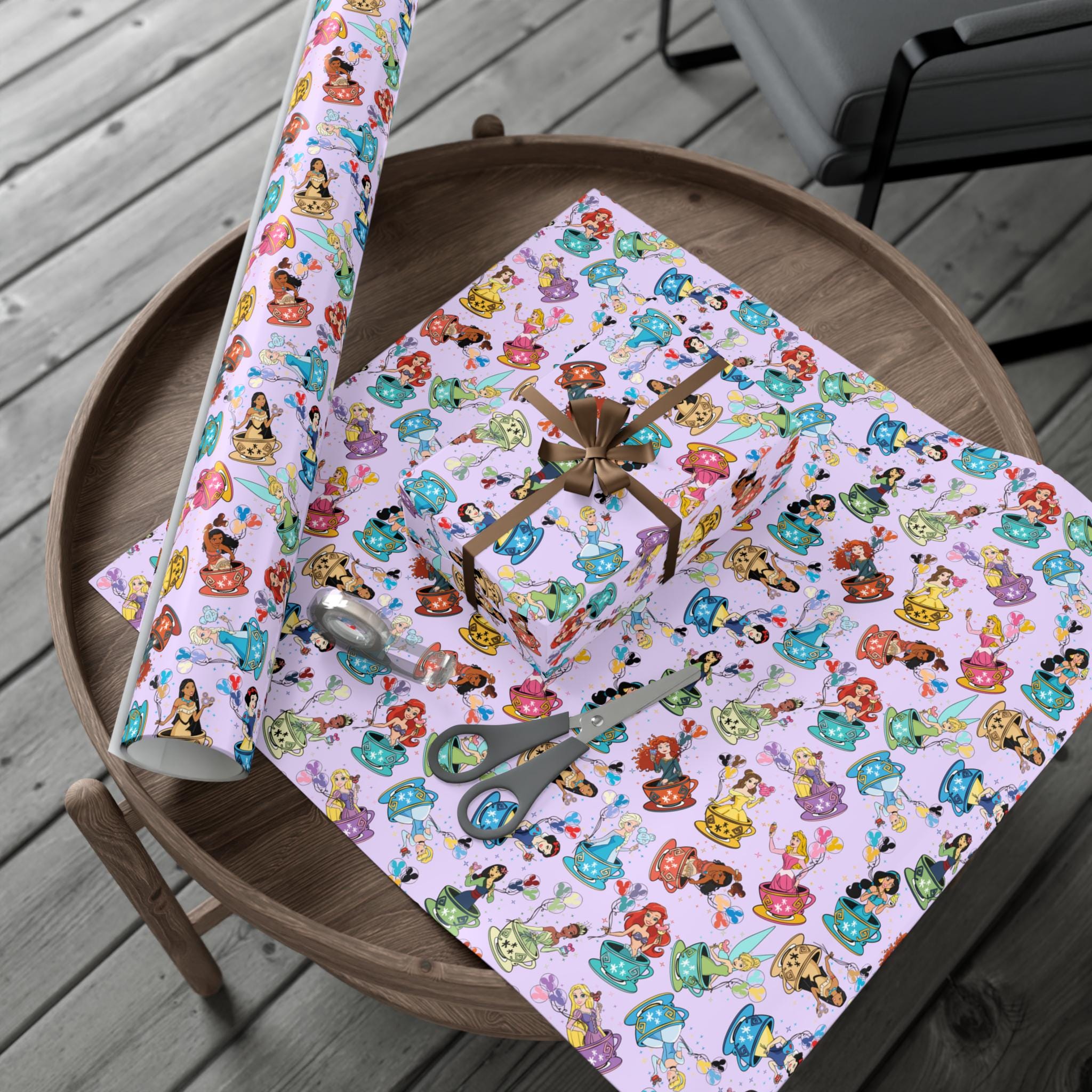 Princess Teacups Gift Wrapping Papers