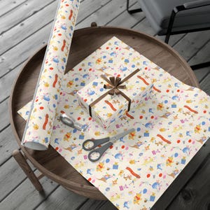 Winnie the Pooh Wrapping Paper – Cute Bear Gift Wrap for Kids Birthday, Baby Shower, Pooh Party