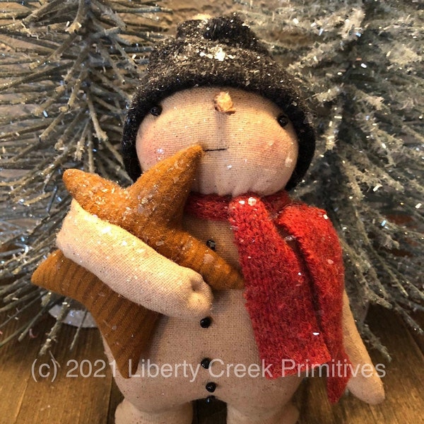 Primitive Snowman PATTERN Gilbert