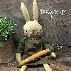 Primitive Easter Bunny Rabbit Digital PATTERN Buttercup - Liberty Creek