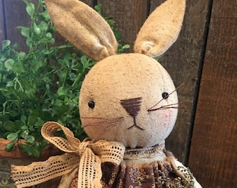 Primitive Easter Bunny Claira  Digital PATTERN Spring - Liberty Creek