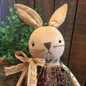 Primitive Easter Bunny Claira  Digital PATTERN Spring - Liberty Creek