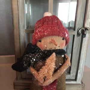 Primitive Snowman PATTERN Nicholas ~ Digital Download