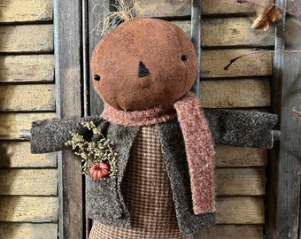 Primitive Pumpkin Doll Emma Digital PATTERN