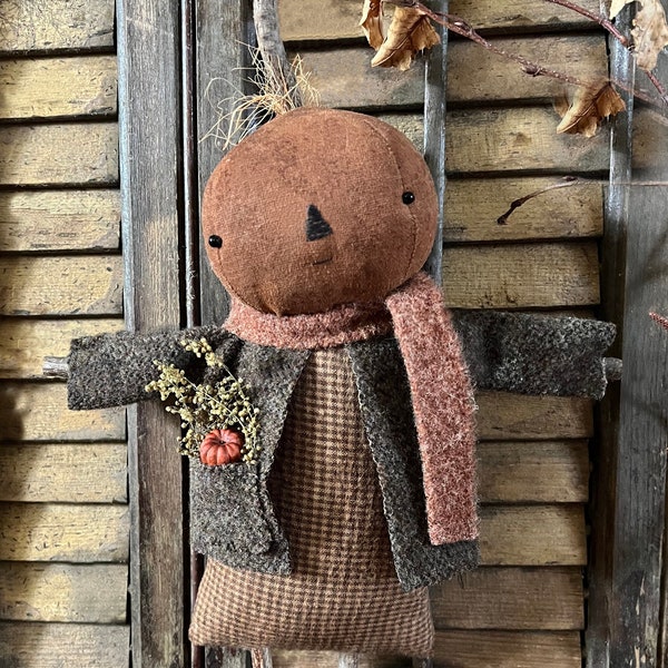 Primitive Pumpkin Doll Emma Digital PATTERN