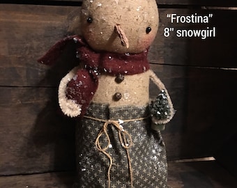 Primitive Snowgirl PATTERN Frostina