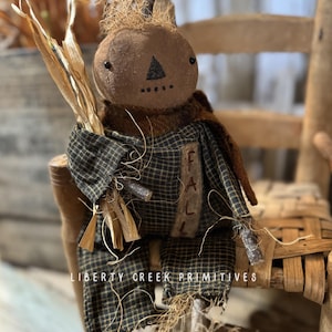 NEW! Primitive Pumpkin Fall Doll JED Digital PATTERN