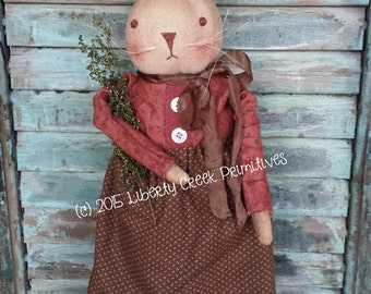 Primitive Easter Bunny Rabbit Doll Stella Digital PATTERN Stella - Liberty Creek