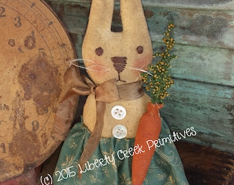 Beatrice Primitive Easter Bunny Rabbit Digital PATTERN - Liberty Creek