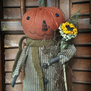 Mr Pumpkin Halloween Fall Doll Digital Pattern