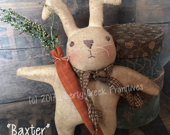 Primitive Easter Bunny Rabbit Digital PATTERN Baxter
