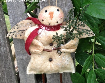 Wishin For Snow Primitive Snowman Ornament Digital Pattern Liberty Creek