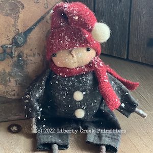 Primitive Snowman ePATTERN Winter Fun